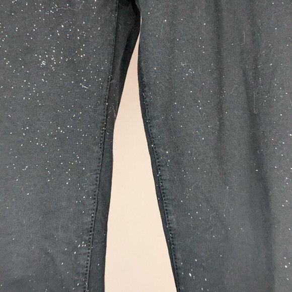 *3/$10* Place Sparkle Jeggings Black Silver Size 6x/7 - Picture 5 of 5